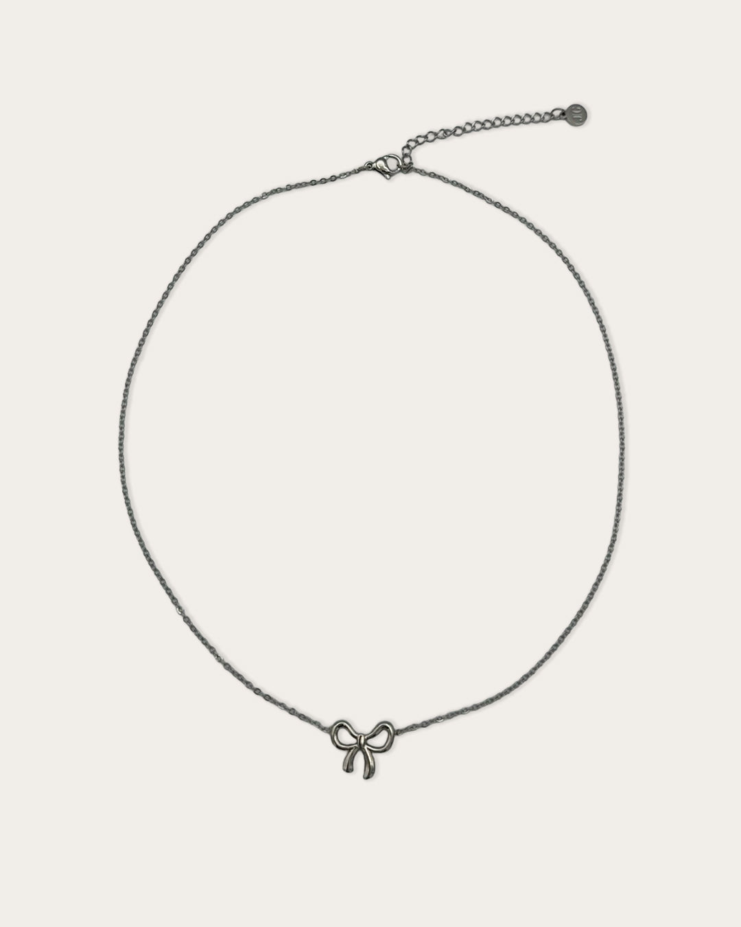 Bow necklace - Zilver