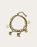 Butterfly bracelet - Goud