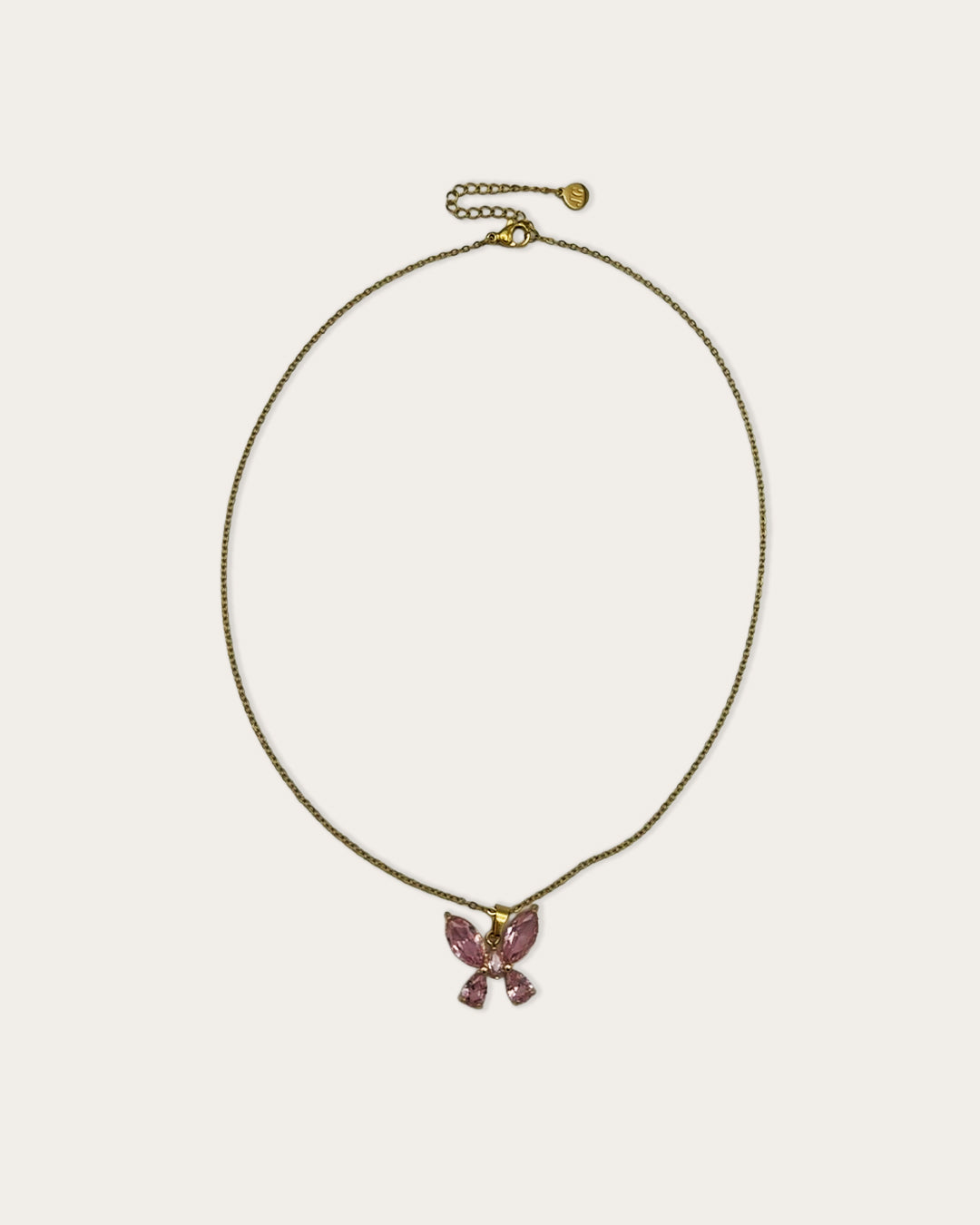 Butterfly necklace - Goud