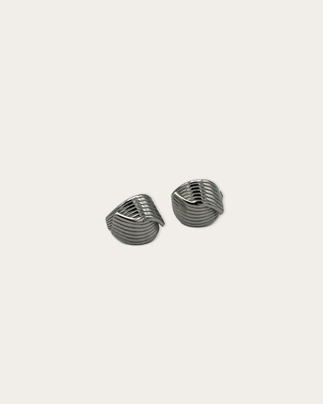 Button earrings - Zilver