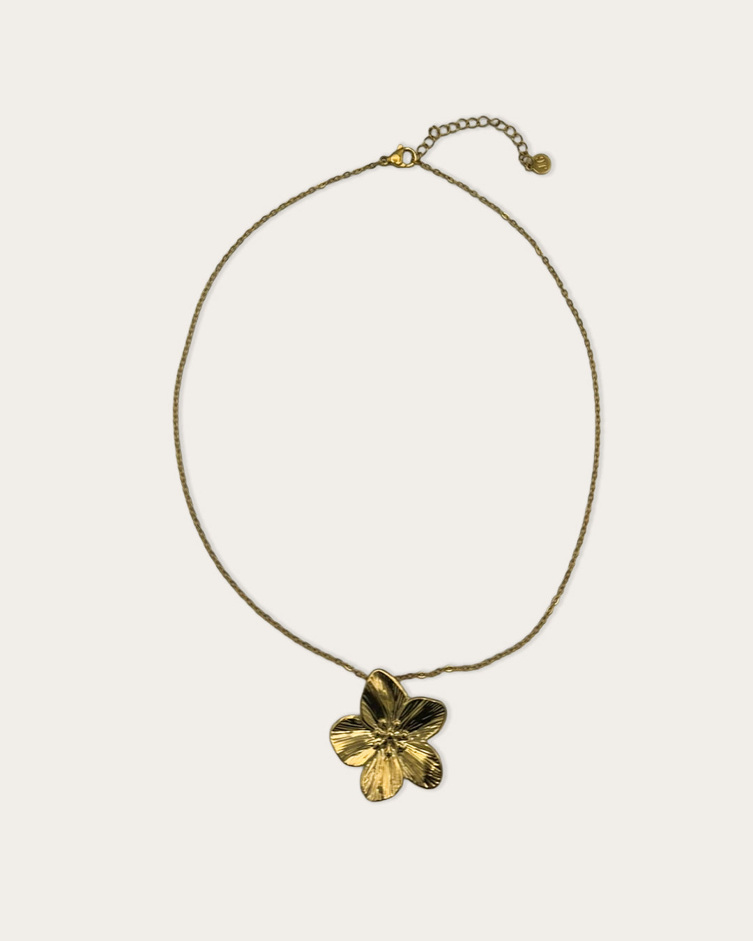 Flower necklace - Goud