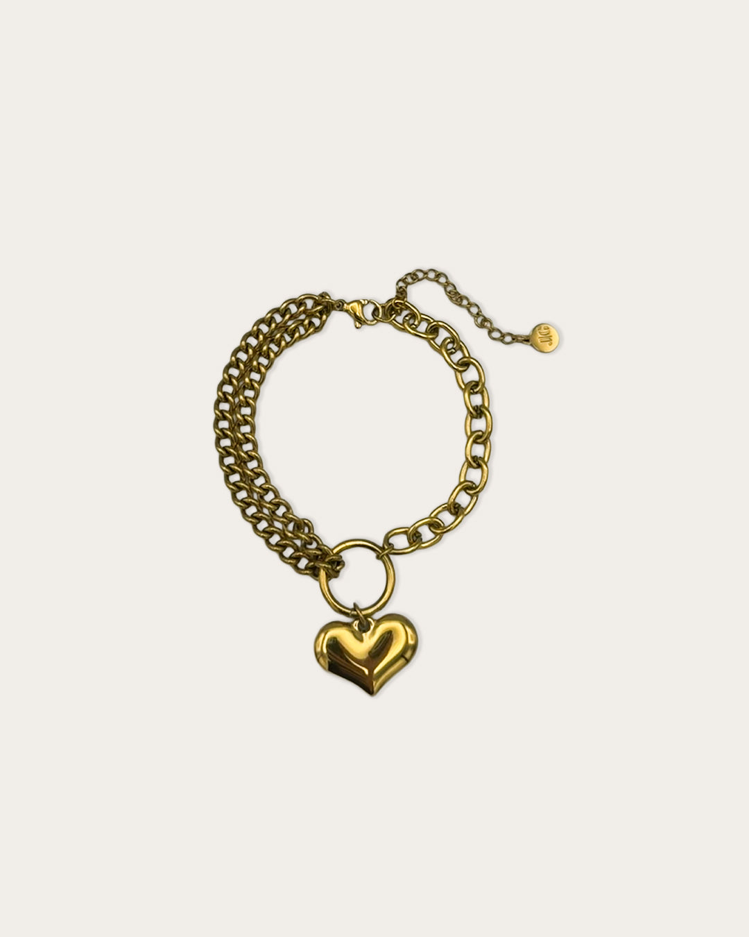 Golden stack bracelet - Goud