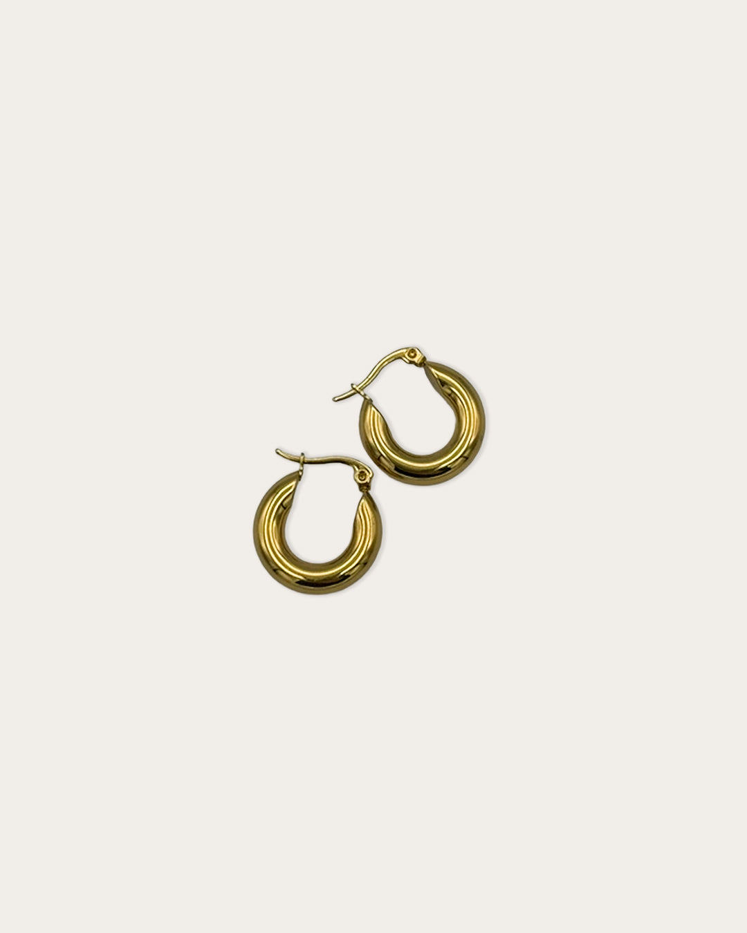 Hoop earrings small - Goud