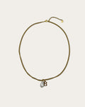 Initial B pearl necklace - Goud