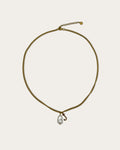 Initial J pearl necklace - Goud