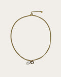 Initial O pearl necklace - Goud