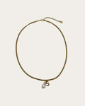 Initial S pearl necklace - Goud