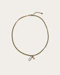 Initial T pearl necklace - Goud