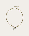 Initial C pearl necklace - Goud