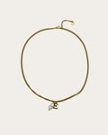 Initial E pearl necklace - Goud