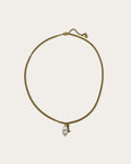 Initial I pearl necklace - Goud
