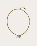 Initial K pearl necklace - Goud