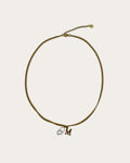 Initial M pearl necklace - Goud