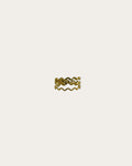 Ribbel ring - Goud