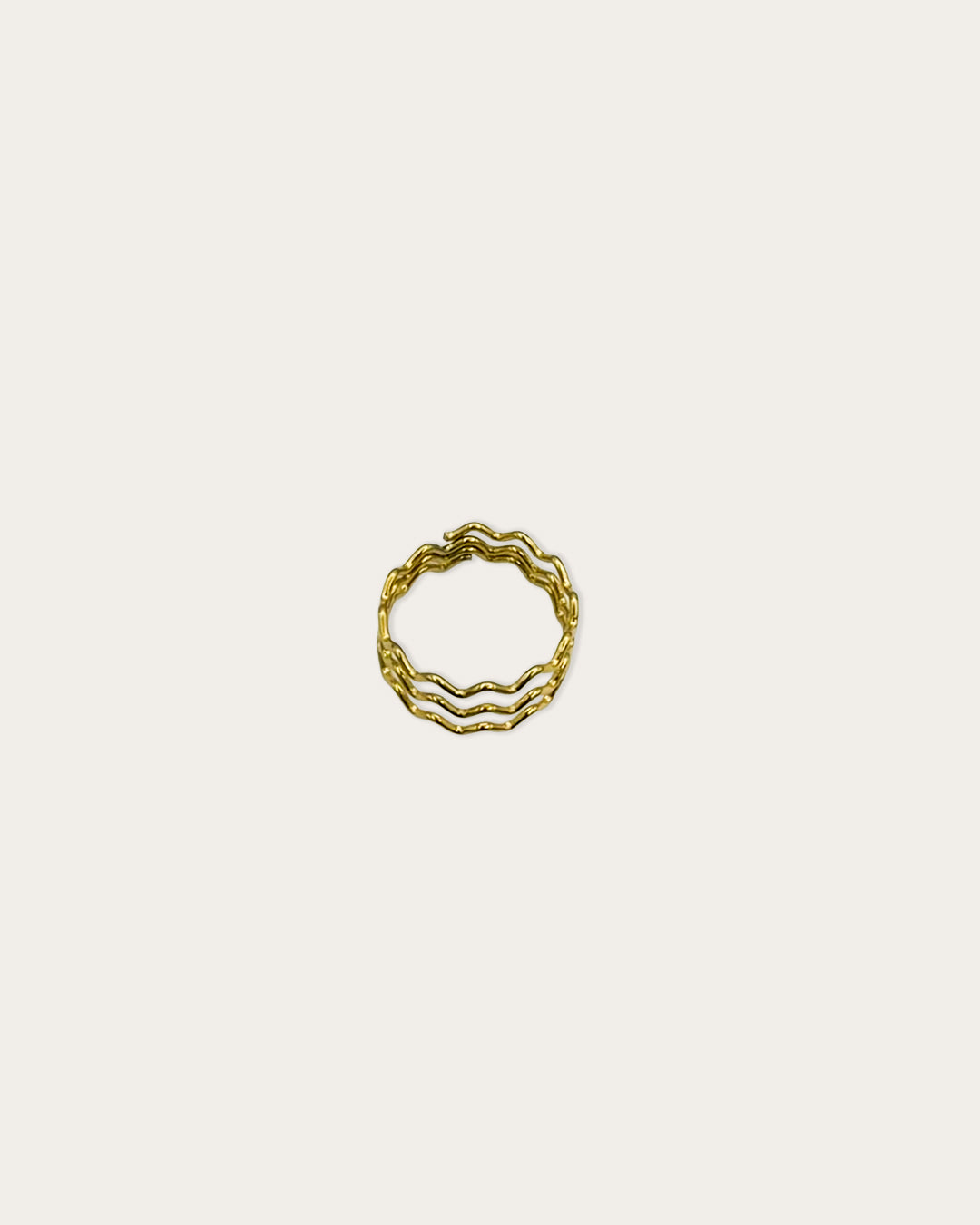 Ribbel ring - Goud