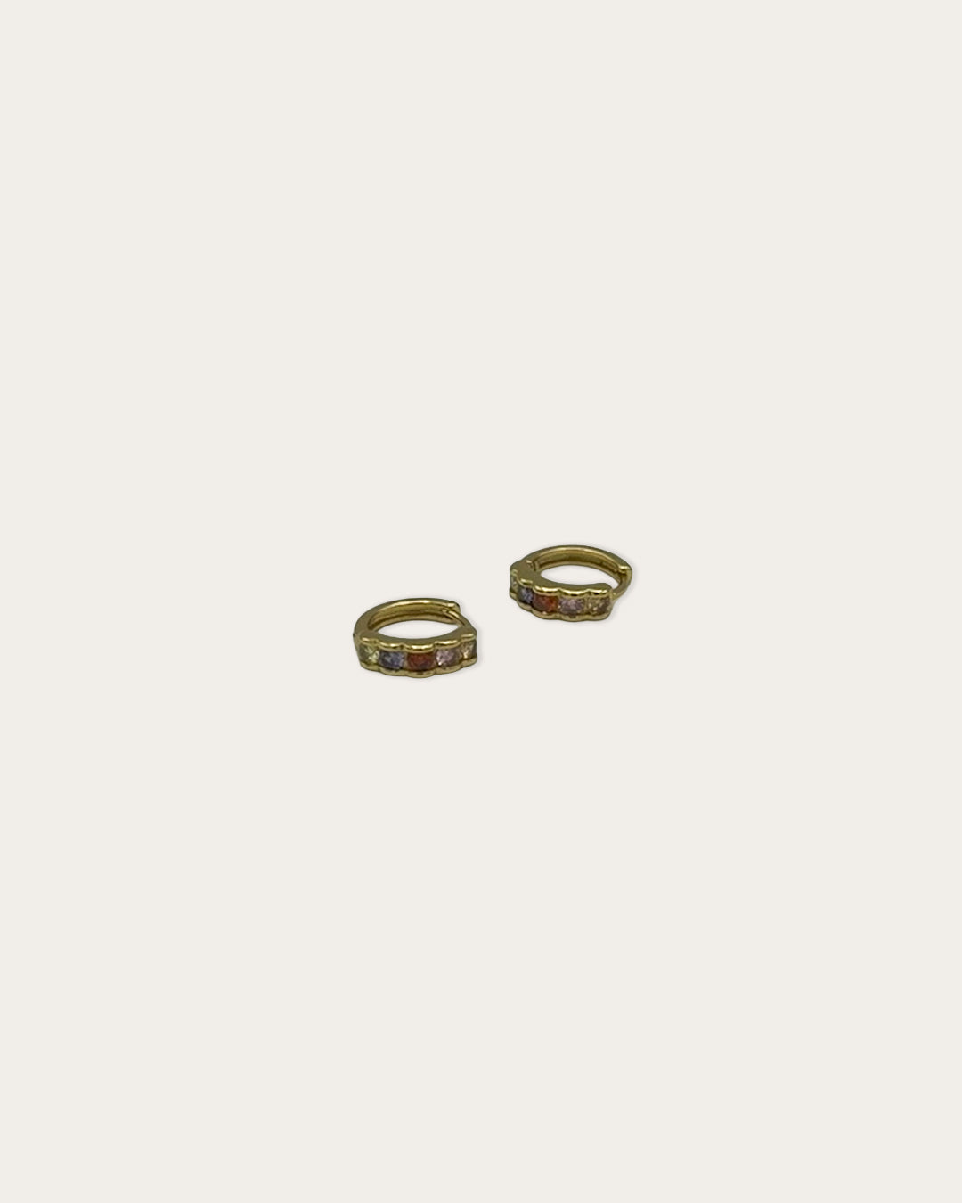 Stone earrings - Goud