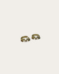Twist and turn earrings - Goud