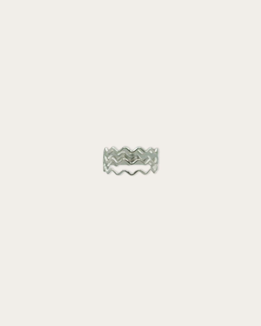 Ribbel ring - Zilver